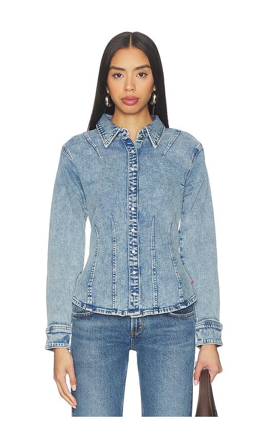 LEVI'S Long Sleeve Shaped Shirt in Blue by LEVIS