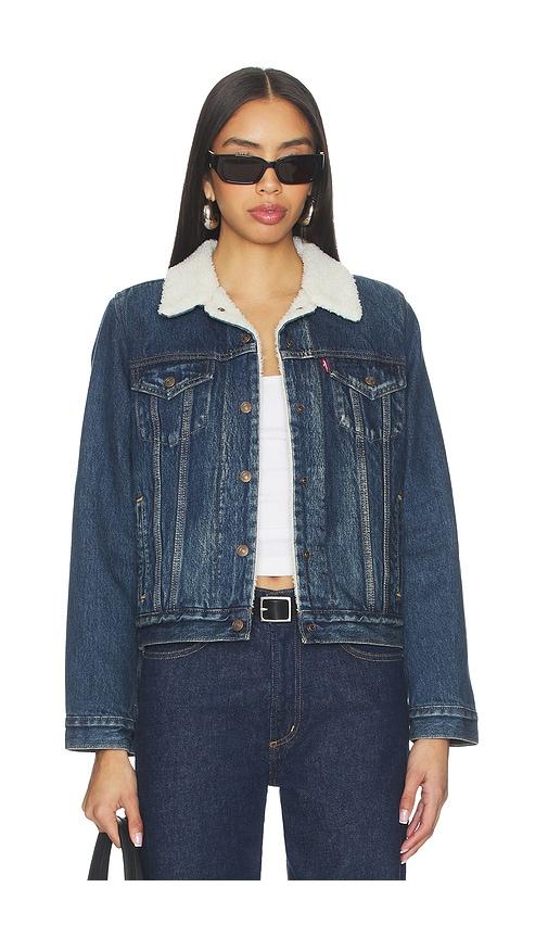 LEVI'S Original Sherpa Trucker in Blue by LEVIS