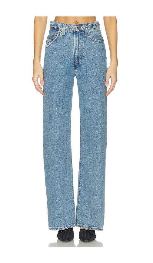 LEVI'S Ribcage Belted Wide Leg in Blue by LEVIS