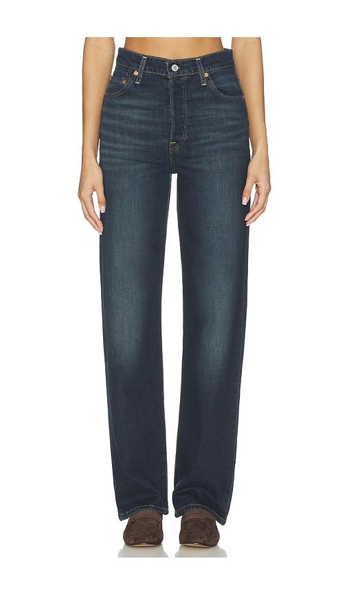 LEVI'S Ribcage Full Length Straight Leg Jeans in Blue by LEVIS