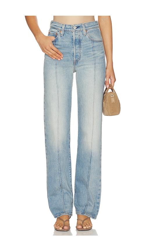 LEVI'S Ribcage Full Length Straight in Blue by LEVIS