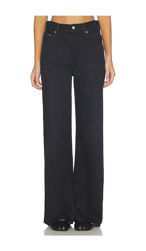 LEVI'S Ribcage Wide Leg Jeans in Black by LEVIS