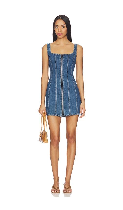 LEVI'S Seamed Zip Dress in Blue by LEVIS