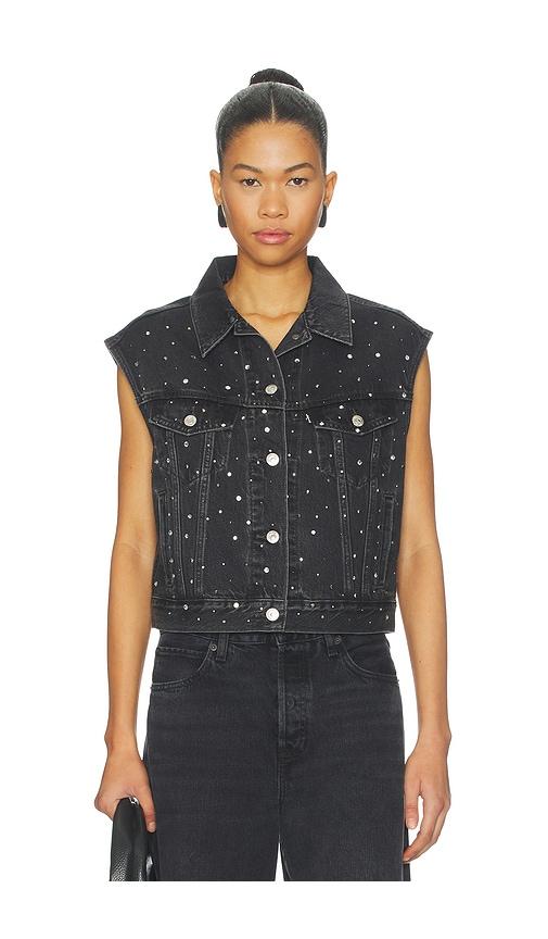 LEVI'S Shrunken 90s Vest in Black by LEVIS