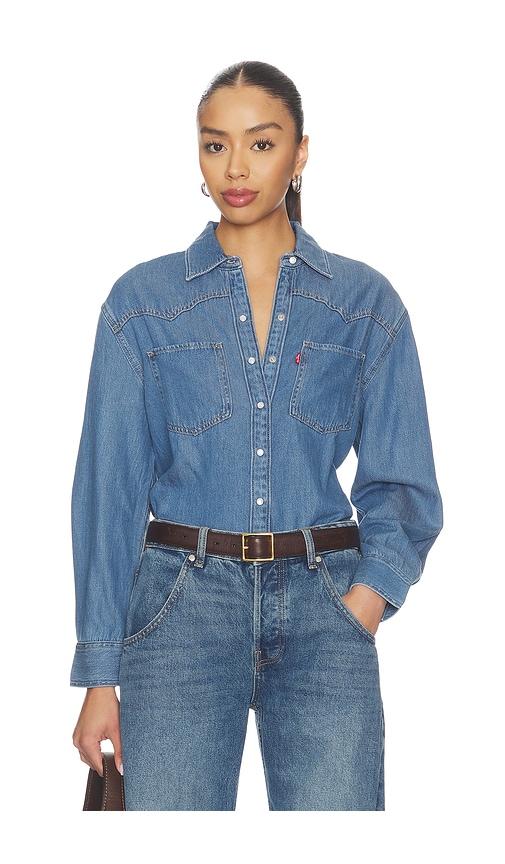 LEVI'S Teodora Western Shirt in Blue by LEVIS