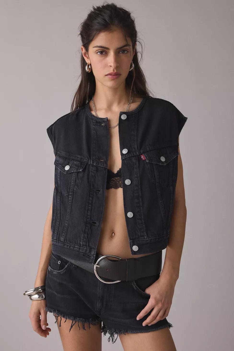 Levi’s® '90s Shrunken Collarless Denim Vest by LEVIS