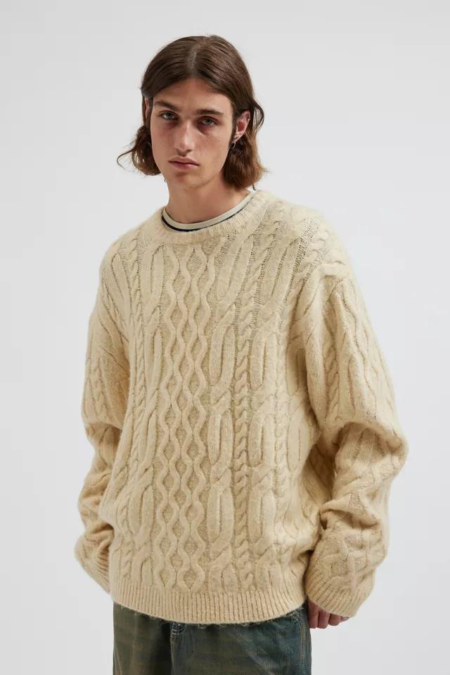 Levi’s® Battery Cable Knit Crew Neck Sweater by LEVIS Levi’s® Battery Cable Knit Crew Neck Sweater by LEVIS