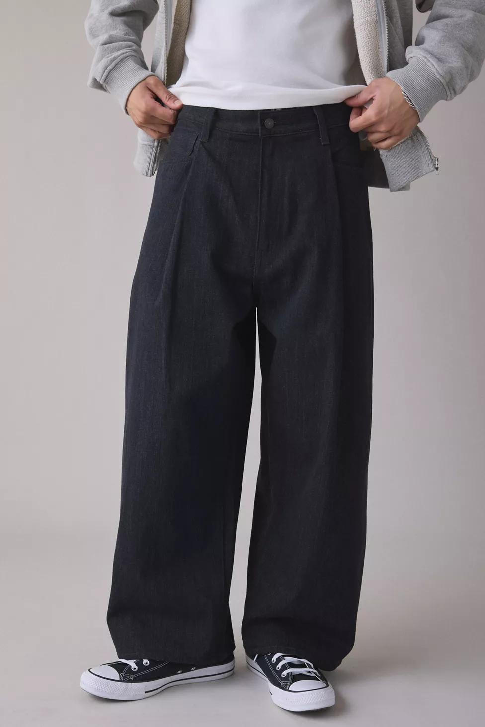 Levi’s® Blue Tab Wide Leg Pleated Denim Trouser Pant by LEVIS