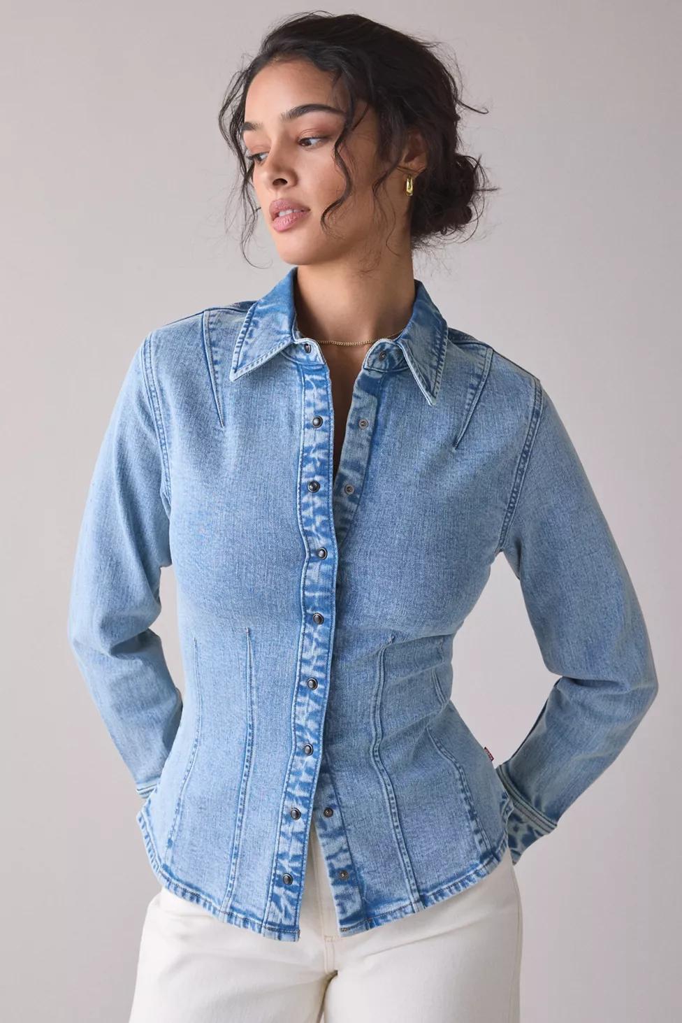 Levi’s® Long Sleeve Shaped Denim Shirt by LEVIS