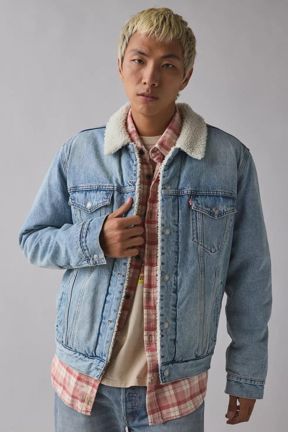 Levi’s® Type 3 Fleece Lined Denim Trucker Jacket by LEVIS Levi’s® Type 3 Fleece Lined Denim Trucker Jacket by LEVIS