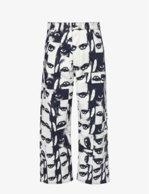 Levi's x Roemello Skate Crop Carpenter graphic-print relaxed-fit cotton-blend trousers by LEVIS
