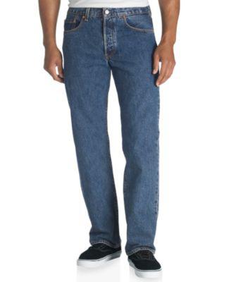 Men's 501™ Regular-Fit Button Fly Non-Stretch Jeans by LEVIS