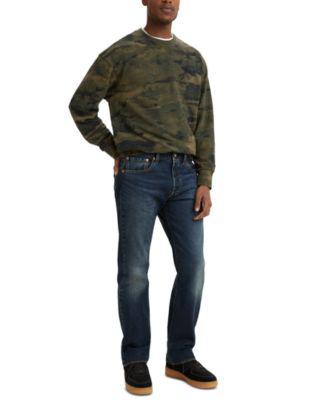 Men's 501&reg; Original Fit Button Fly Stretch Jeans by LEVIS