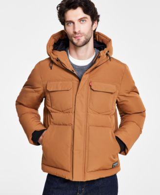 Men's Quilted Hooded Puffer Jacket by LEVIS