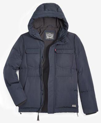 Men's Quilted Hooded Puffer Jacket by LEVIS