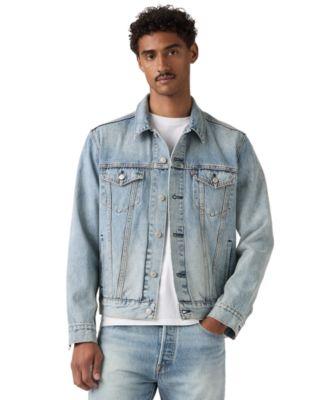 Men's Regular-Fit Non-Stretch Denim Trucker Jacket by LEVIS