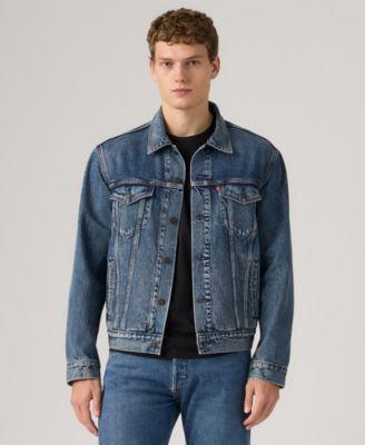 Men's Regular-Fit Stretch Denim Trucker Jacket by LEVIS