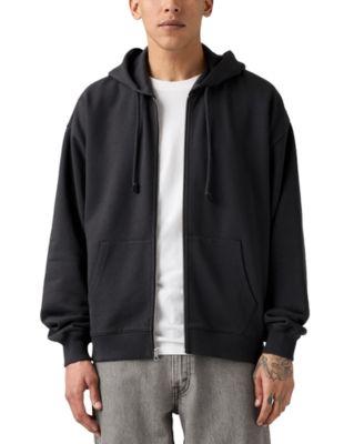 Men's Relaxed Fit Cropped Full-Zip Hoodie by LEVIS