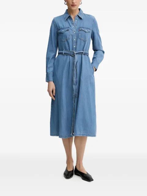 Quincey belted denim dress by LEVIS