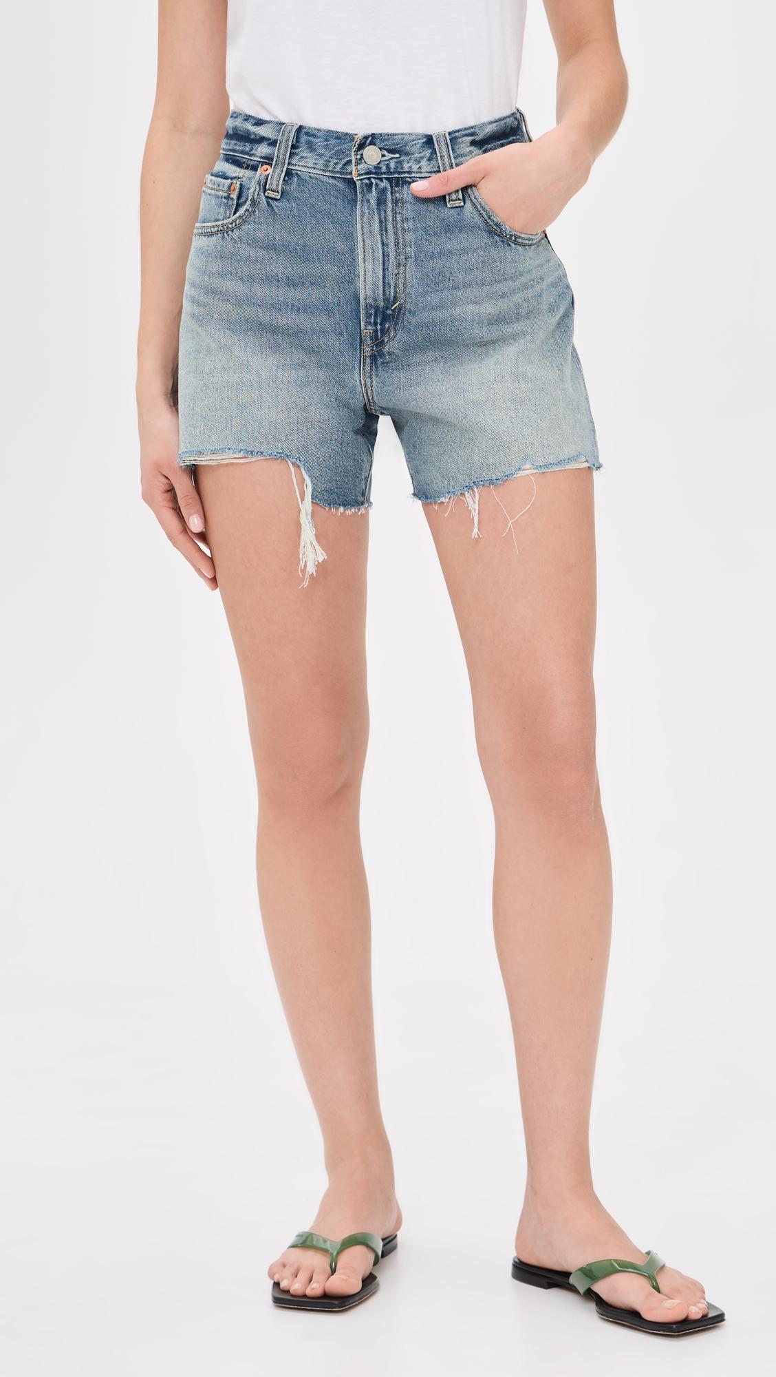 Ribcage Denim Shorts by LEVIS