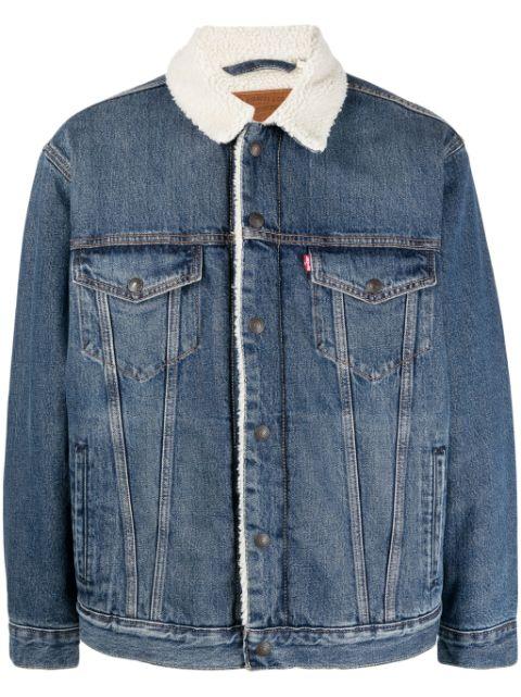 Type III faux shearling-trim denim jacket by LEVIS
