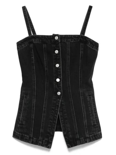button-front denim top by LEVIS