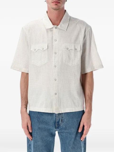 check-pattern short-sleeve shirt by LEVIS