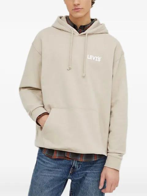 drawstring logo hoodie by LEVIS