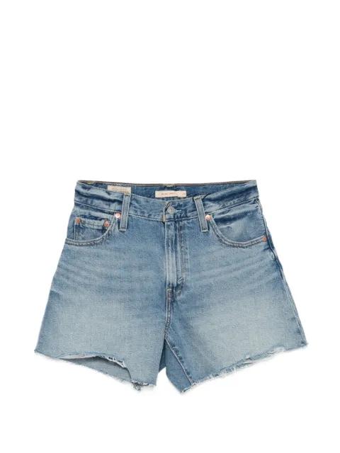 frayed denim shorts by LEVIS