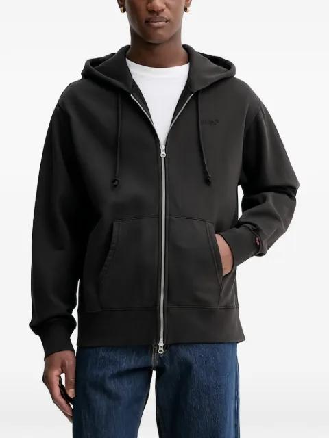 logo-detail zip-up hoodie by LEVIS
