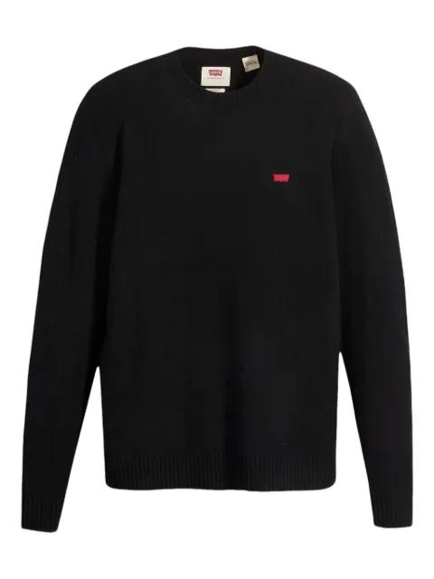 logo-patch crew-neck sweater by LEVIS