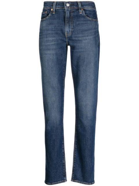 mid-rise slim-fit jeans by LEVIS