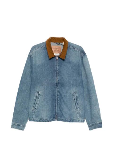 textured-collar zip-up jacket by LEVIS