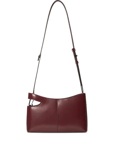 Brief cut-out leather shoulder bag by LGN LOUIS GABRIEL NOUCHI