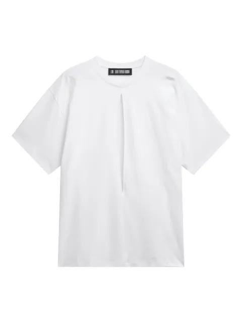 asymmetrical split-detail T-shirt by LGN LOUIS GABRIEL NOUCHI