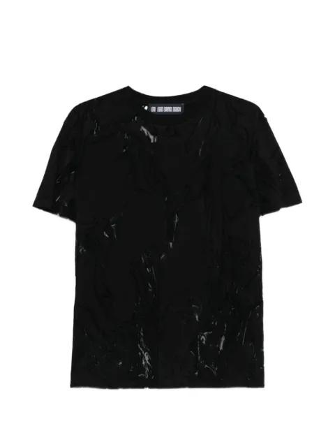 marbling devoré-texture T-shirt by LGN LOUIS GABRIEL NOUCHI