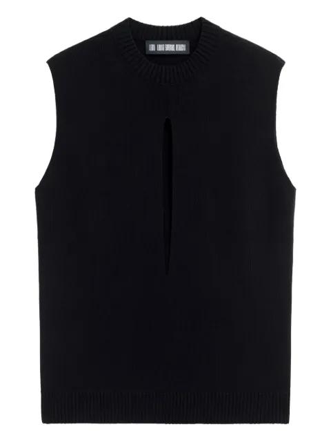 sleeveless cut-out top by LGN LOUIS GABRIEL NOUCHI
