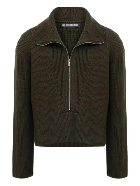 zip ribbed sweater by LGN LOUIS GABRIEL NOUCHI