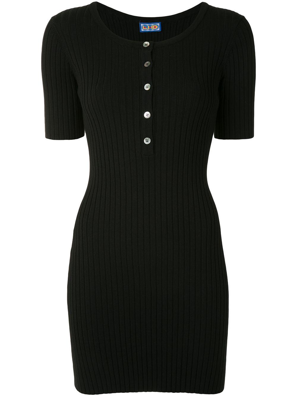 ribbed-knit mini dress by LHD