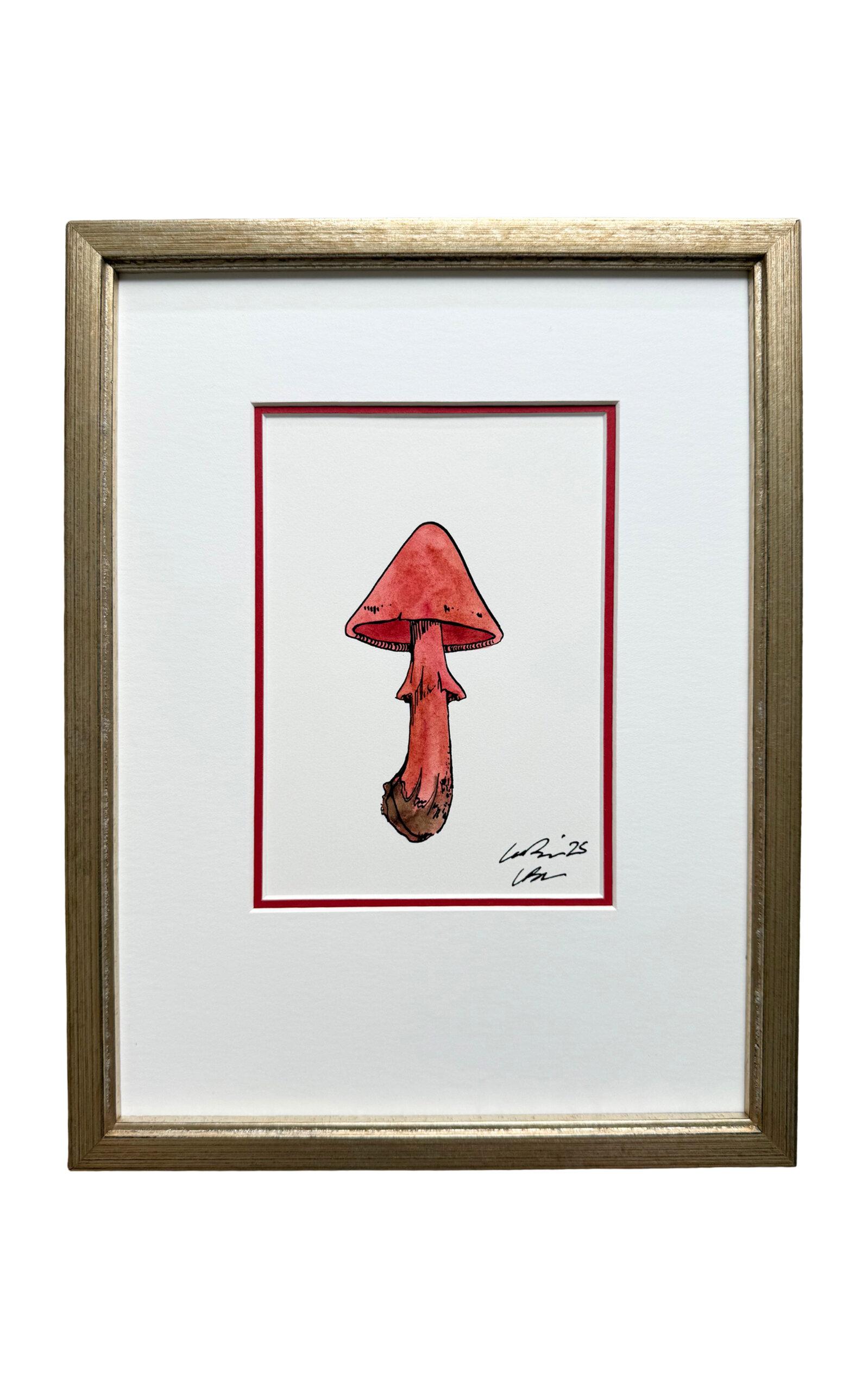 Lia Burke Libaire - Rusty Mushroom Print - Red - Moda Operandi by LIA BURKE LIBAIRE