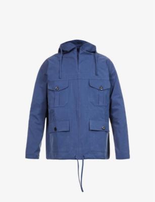 Liam Gallagher x Nigel Cabourn Smock oversized drawstring-hem cotton jacket by LIAM GALLAGHER Liam Gallagher x Nigel Cabourn Smock oversized drawstring-hem cotton jacket by LIAM GALLAGHER