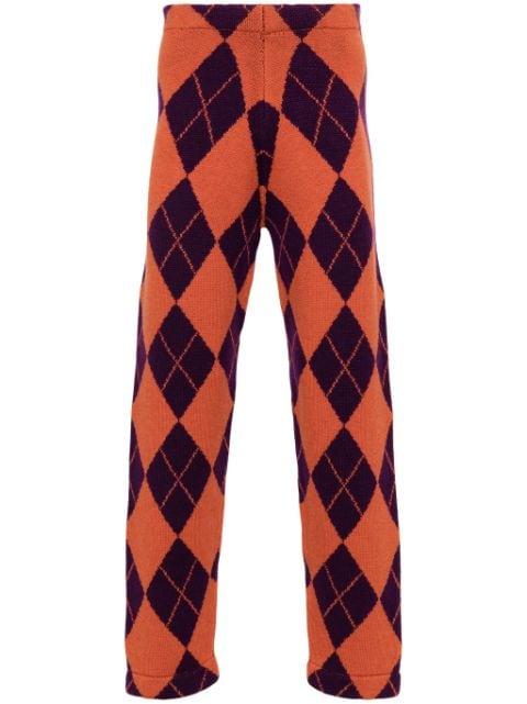 Arlequin wool straight-leg trousers by LIBERAL YOUTH MINISTRY