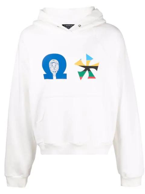 Aztec long-sleeved hoodie by LIBERAL YOUTH MINISTRY