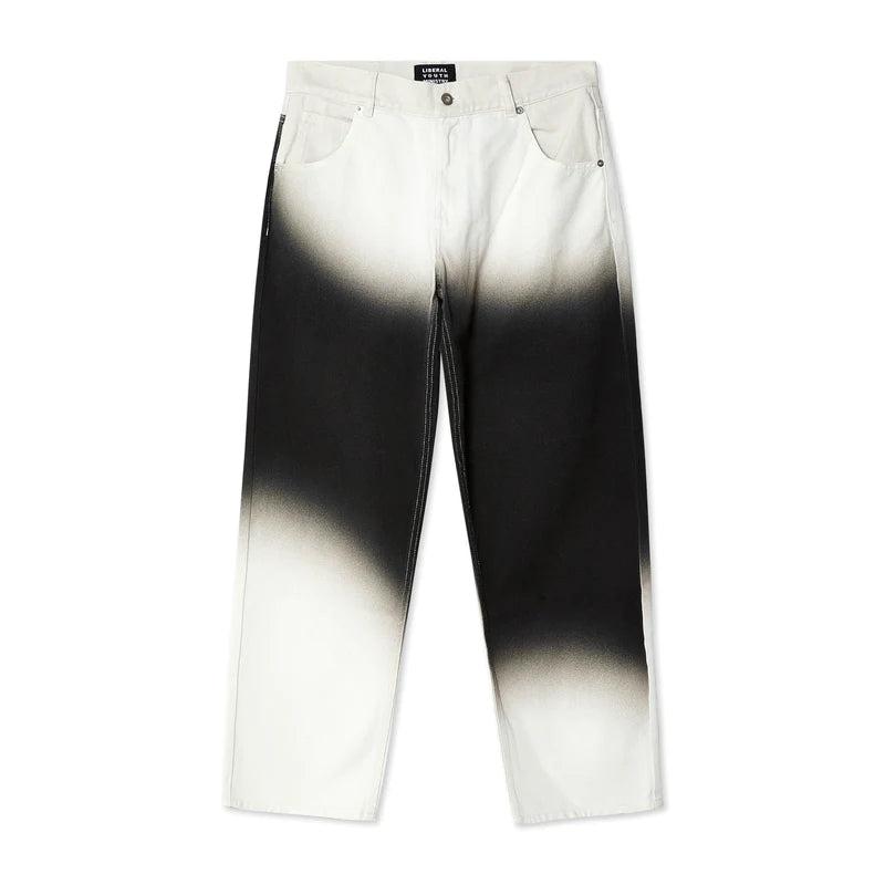LIBERAL YOUTH MINISTRY - Men's Denim Printed Pants - (Grey) by LIBERAL YOUTH MINISTRY