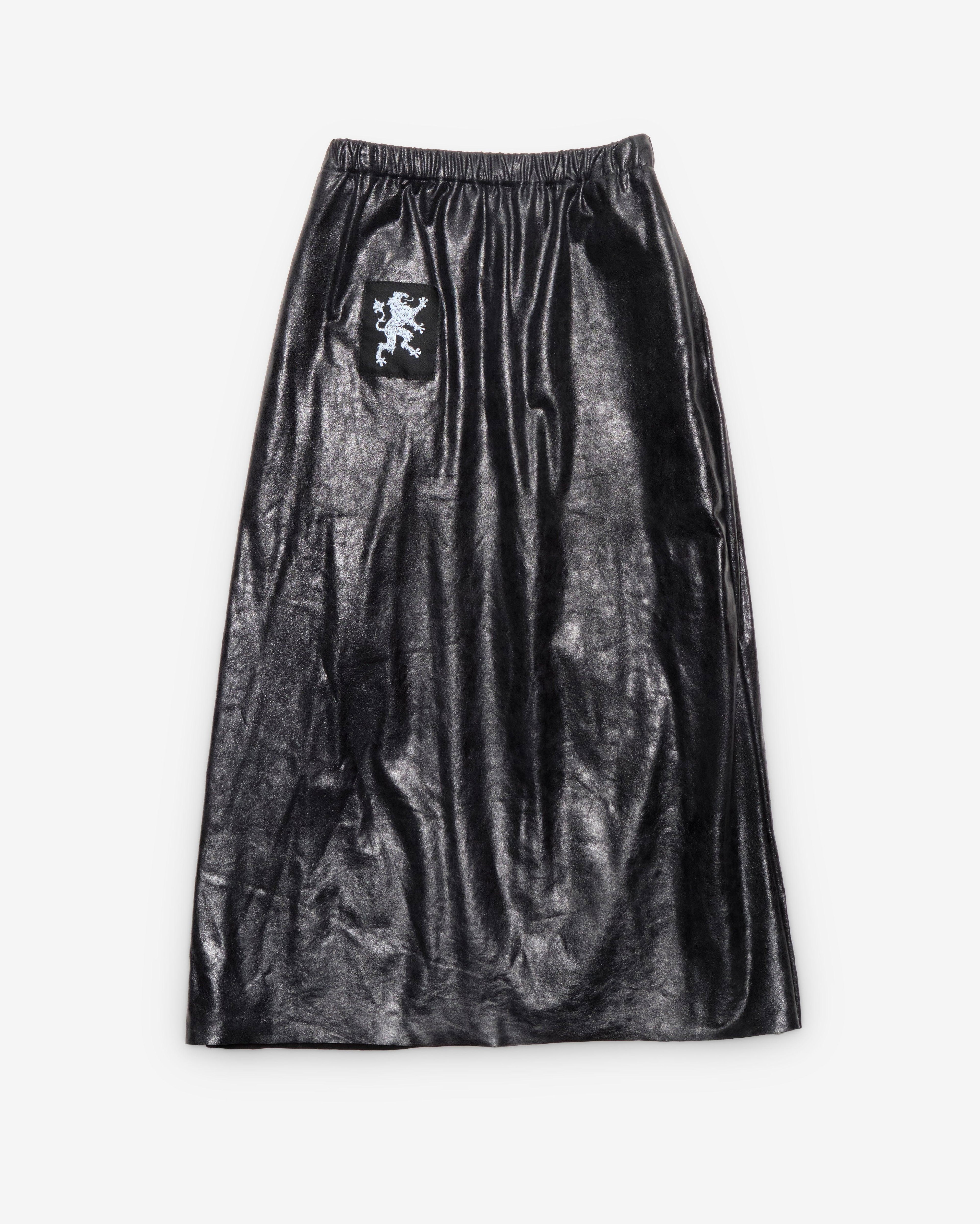 Liberal Youth Ministry - Men's Darko Long Leather Skirt - (Black) by LIBERAL YOUTH MINISTRY