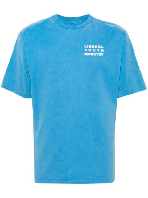 logo-print cotton T-shirt by LIBERAL YOUTH MINISTRY