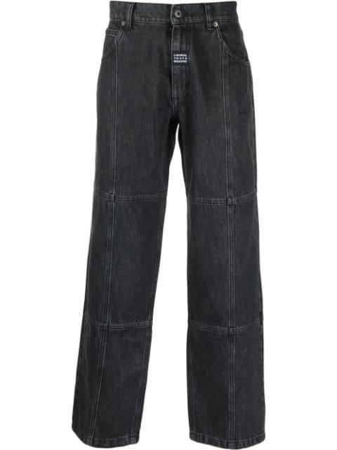 straight-leg logo-patch jeans by LIBERAL YOUTH MINISTRY