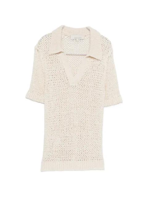 V-neck knitted top by LIBEROWE
