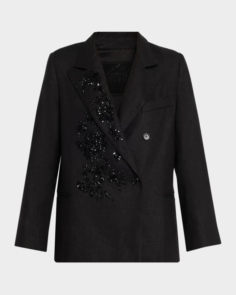 Antibes Night Embellished Double-Breasted Jacket by LIBERTINE