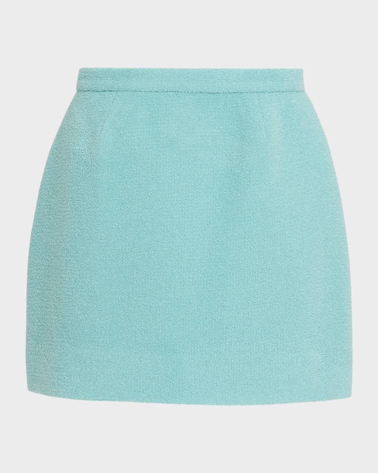 Aqua Boucle Mini Skirt by LIBERTINE
